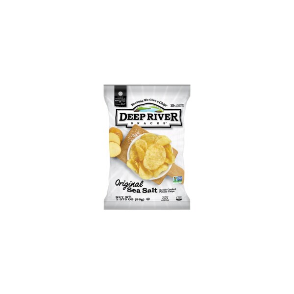 Deep River Snacks Kettle Potato Chip Original Sea Salt 1.375 oz., PK48 10017 - main